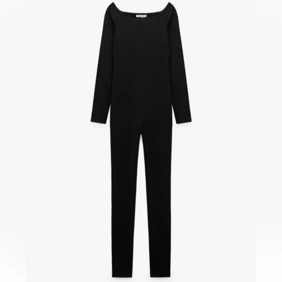 ZARA STRAPLESS JUMPSUIT - Picture 4 of 9